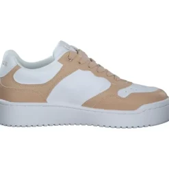 Guess Miran4 , Schnürschuhe, Damen, Beige / Weiß