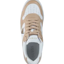 Guess Miran4 , Schnürschuhe, Damen, Beige / Weiß