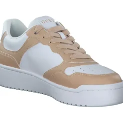 Guess Miran4 , Schnürschuhe, Damen, Beige / Weiß