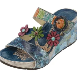 Laura Vita Barry 05, Plateau-Pantoletten, Damen, jeans