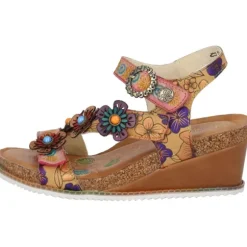 Laura Vita Bonito 524, Plateau-Sandaletten, Damen, Braun