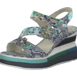 Laura Vita Dacddyo 07, Plateau-Sandaletten, Damen, blanc