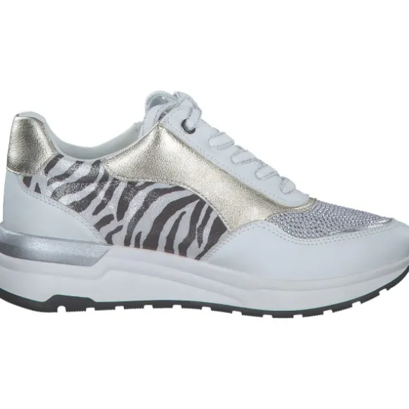 Marco Tozzi 23742, Schnürschuhe, Damen, WHITE COMB