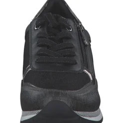 Marco Tozzi 2-23713-41/091, Schnürschuhe, Damen, BLACK / GUN MTL