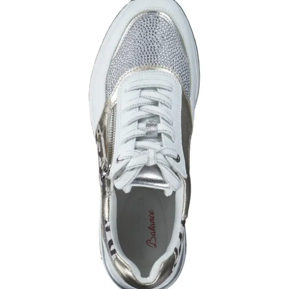 Marco Tozzi 23742, Schnürschuhe, Damen, WHITE COMB