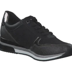 Marco Tozzi 2-23713-41/091, Schnürschuhe, Damen, BLACK / GUN MTL