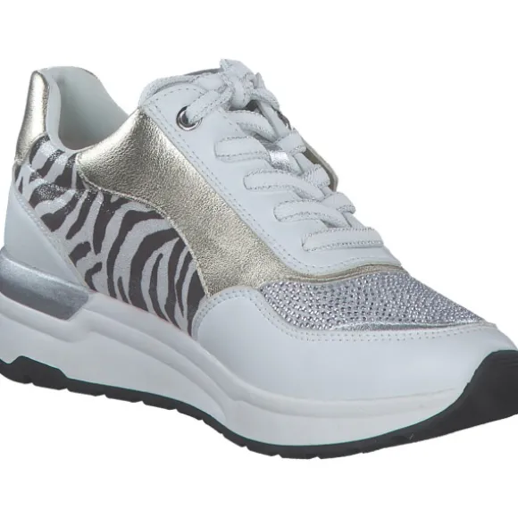 Marco Tozzi 23742, Schnürschuhe, Damen, WHITE COMB