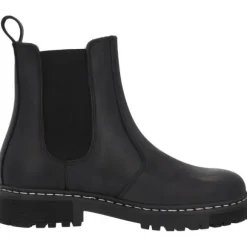 Palado Alicudi, Chelsea Boots, Damen, Schwarz Matt