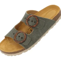 Palado Andeci by Sila Sahin, Pantoletten, Damen, Olive