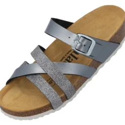 Palado Balmur, Pantoletten, Damen, Anthrazit Metallic