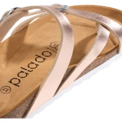 Palado Cres Metallic, Pantoletten, Damen, Rose/Silber