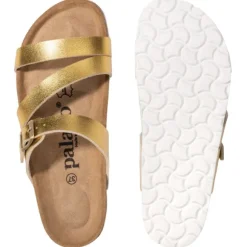Palado Ikaria, Pantoletten, Damen, Gold Metallic