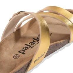 Palado Ikaria, Pantoletten, Damen, Gold Metallic