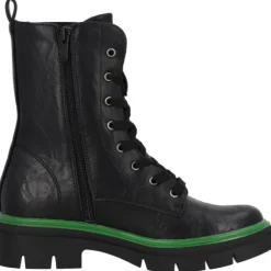 Palado Jazzly by Sila Sahin, Schnürstiefel, Damen, Schwarz/Grün