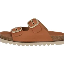 Palado Korfu Niete by Sila Sahin, Plateau-Pantoletten, Damen, Braun