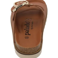 Palado Korfu Niete by Sila Sahin, Plateau-Pantoletten, Damen, Braun