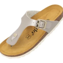 Palado Kos Metallic, Zehentrenner, Damen, Beige