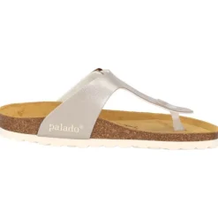 Palado Kos Metallic, Zehentrenner, Damen, Beige
