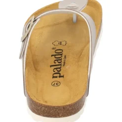 Palado Kos Metallic, Zehentrenner, Damen, Beige