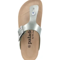 Palado Kos SQ by Sila Sahin, Zehentrenner, Damen, Olive Metallic