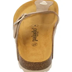 Palado Kos Suede Premium Leather, Pantoletten, Damen, Beige