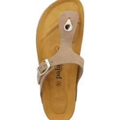 Palado Kos Suede Premium Leather, Pantoletten, Damen, Beige