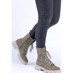 Palado Lefkada, Schnürstiefel, Damen, Khaki