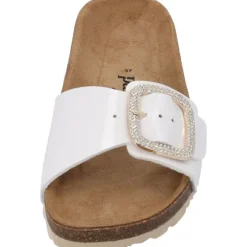 Palado Malta BX by Sila Sahin, Pantoletten, Damen, Weiß Lack