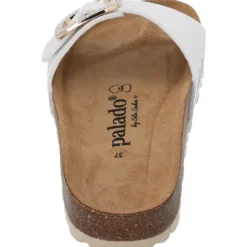 Palado Malta BX by Sila Sahin, Pantoletten, Damen, Weiß Lack