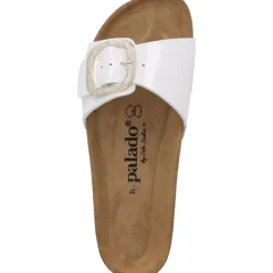 Palado Malta BX by Sila Sahin, Pantoletten, Damen, Weiß Lack