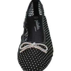 Palado Menera by Sila Sahin , Ballerinas, Damen, Schwarz Glitzer