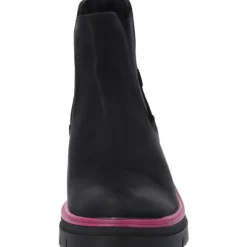 Palado Natlee, Chelsea Boots, Damen, Schwarz/Pink