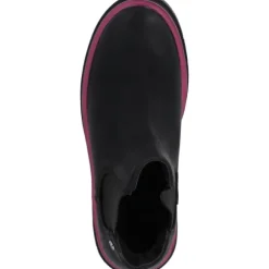 Palado Natlee, Chelsea Boots, Damen, Schwarz/Pink