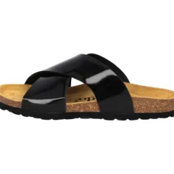 Palado Rianel, Pantoletten, Damen, Schwarz Lack