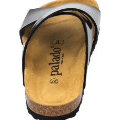 Palado Rianel, Pantoletten, Damen, Schwarz Lack