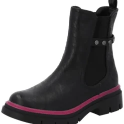 Palado Trinda by Sila Sahin, Chelsea Boots, Damen, Schwarz/Pink