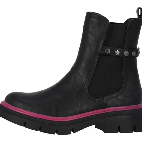 Palado Trinda by Sila Sahin, Chelsea Boots, Damen, Schwarz/Pink