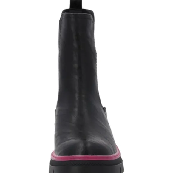 Palado Trinda by Sila Sahin, Chelsea Boots, Damen, Schwarz/Pink