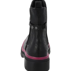 Palado Trinda by Sila Sahin, Chelsea Boots, Damen, Schwarz/Pink