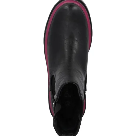 Palado Trinda by Sila Sahin, Chelsea Boots, Damen, Schwarz/Pink