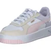 Puma Carina Street 389390, Schnürschuhe, Damen, Weiß/Rose/Beige