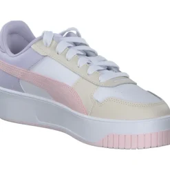 Puma Carina Street 389390, Schnürschuhe, Damen, Weiß/Rose/Beige