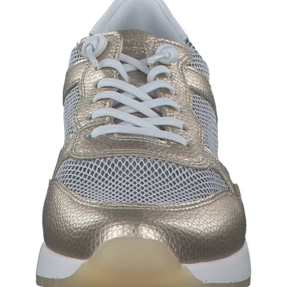 Remonte D2G03, Schnürschuhe, Damen, gold/weiss-nautic/weiss