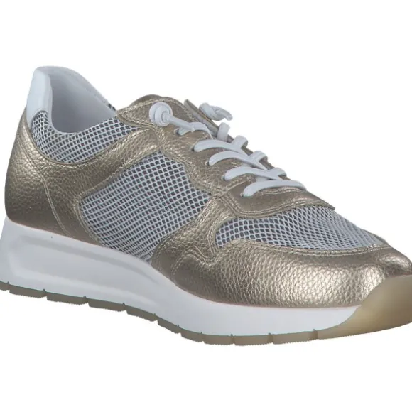 Remonte D2G03, Schnürschuhe, Damen, gold/weiss-nautic/weiss