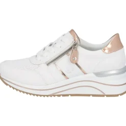 Remonte D0T04, Schnürschuhe, Damen, weiss/weiss/kupfer