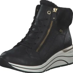 Remonte D0T77, Schnürstiefel, Damen, schwarz/nero/schwarz