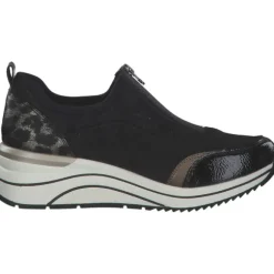 Remonte D0T08-02, Slip-On-Sneaker, Damen, black/schwarz/bronze/schwarz/g