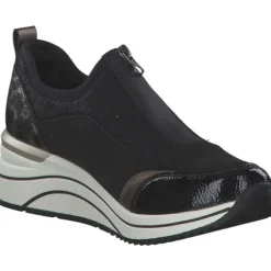 Remonte D0T08-02, Slip-On-Sneaker, Damen, black/schwarz/bronze/schwarz/g
