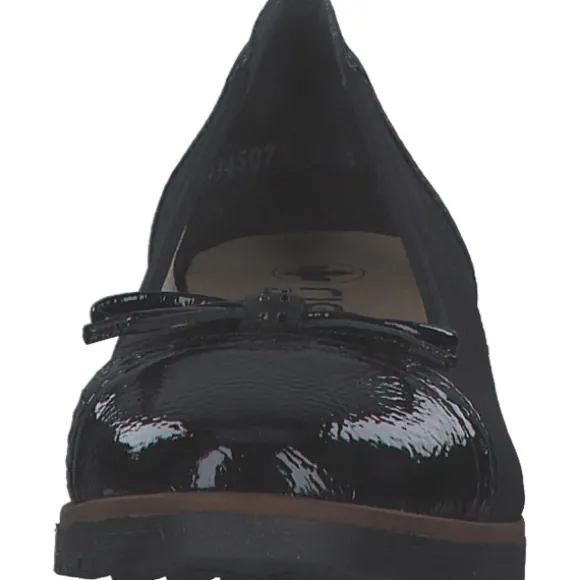 Rieker 45358, Ballerinas, Damen, black/schwarz