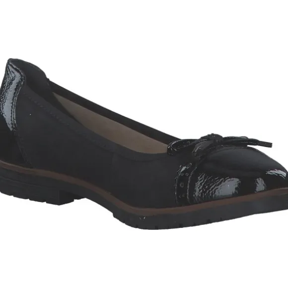 Rieker 45358, Ballerinas, Damen, black/schwarz